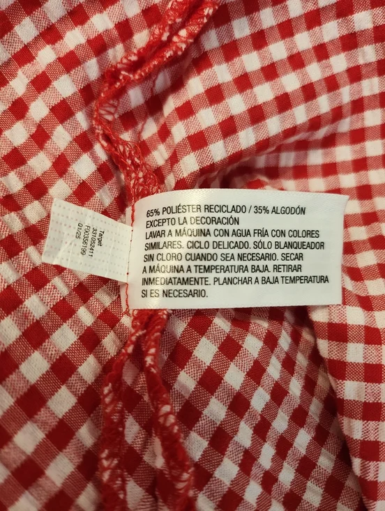 Wild Fable Seersucker Red And White Gingham Maxi Skirt - Picture 4 of 9